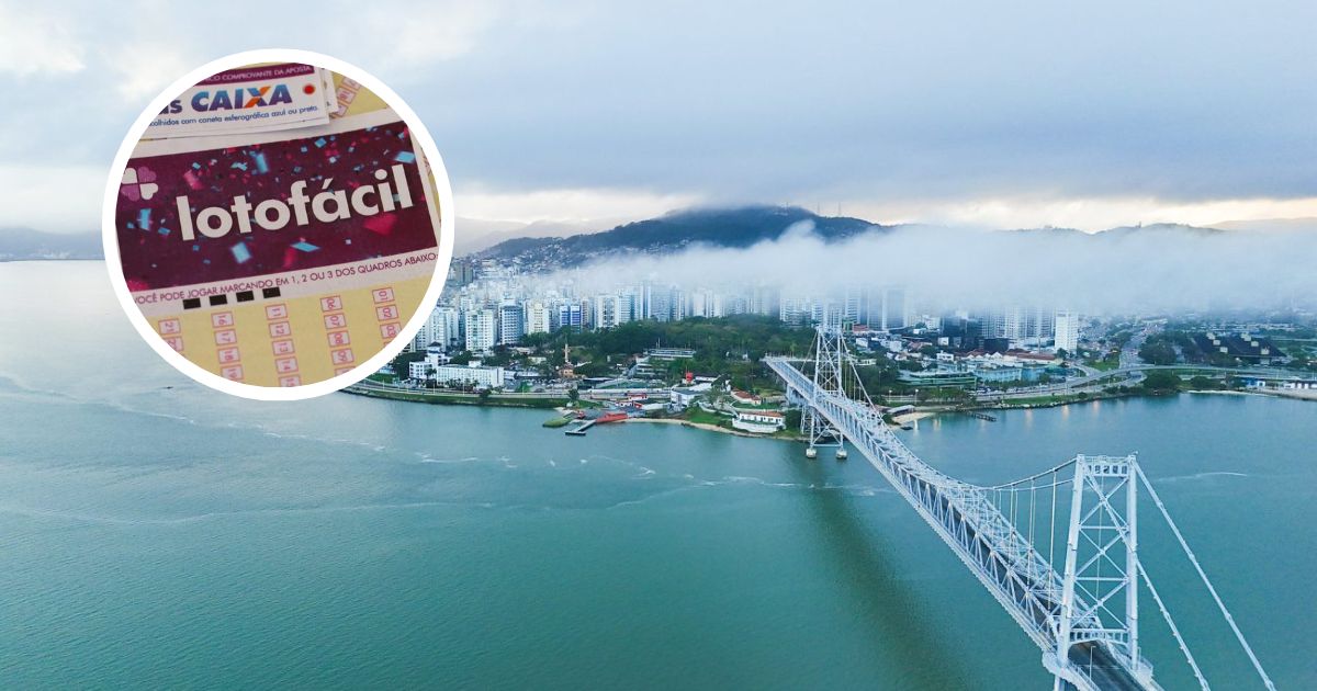 Aposta levou mais de R$ 1 milhÃ£o para casa, em FlorianÃ³polisFoto: ReproduÃ§Ã£o/ND Mais