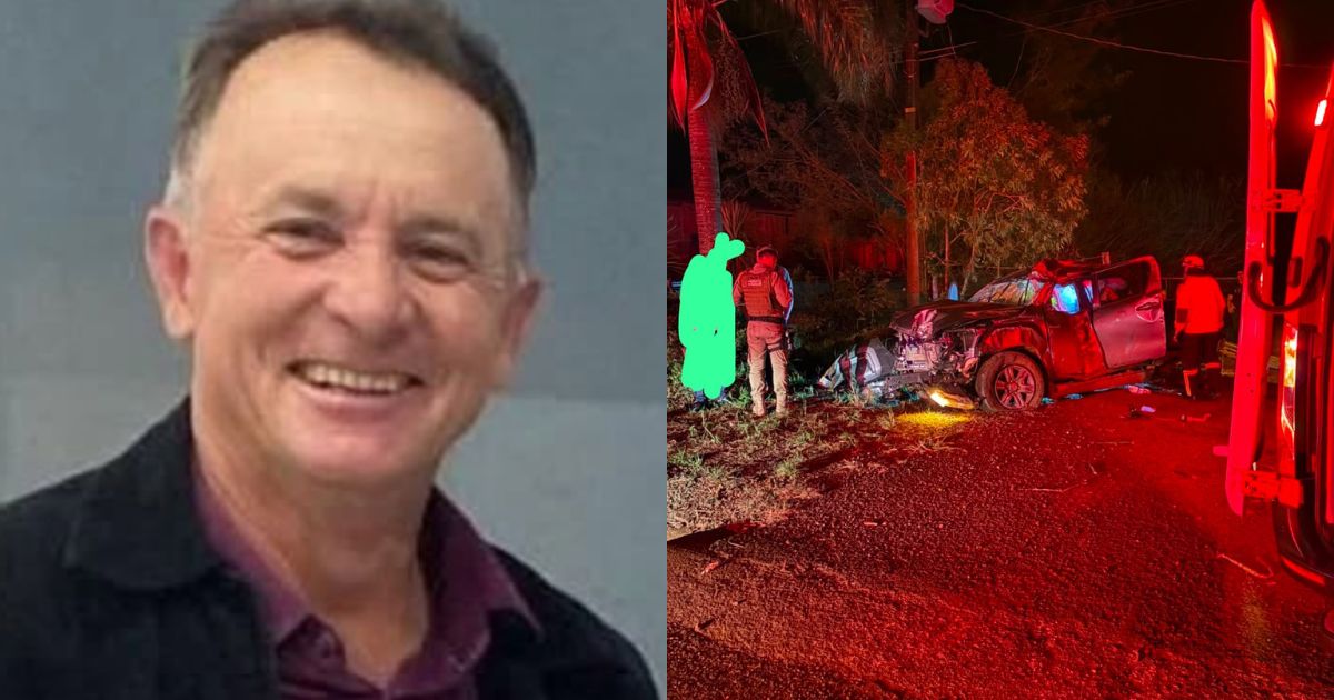 Ex-vereador de cidade de SC morre apÃ³s Hilux sair da pista, capotar e bater contra Ã¡rvoreFo...