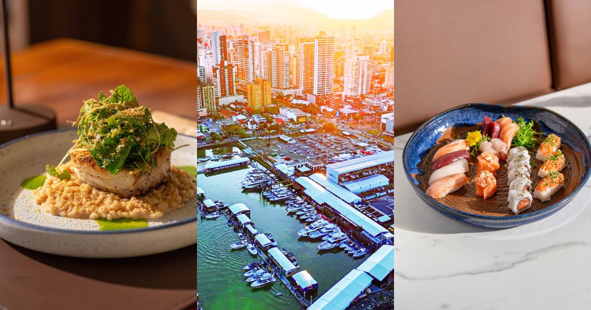 Lar de iates de luxo, ‘MÃ´naco’ de SC vira palco de festival gastronÃ´mico com menus em t...