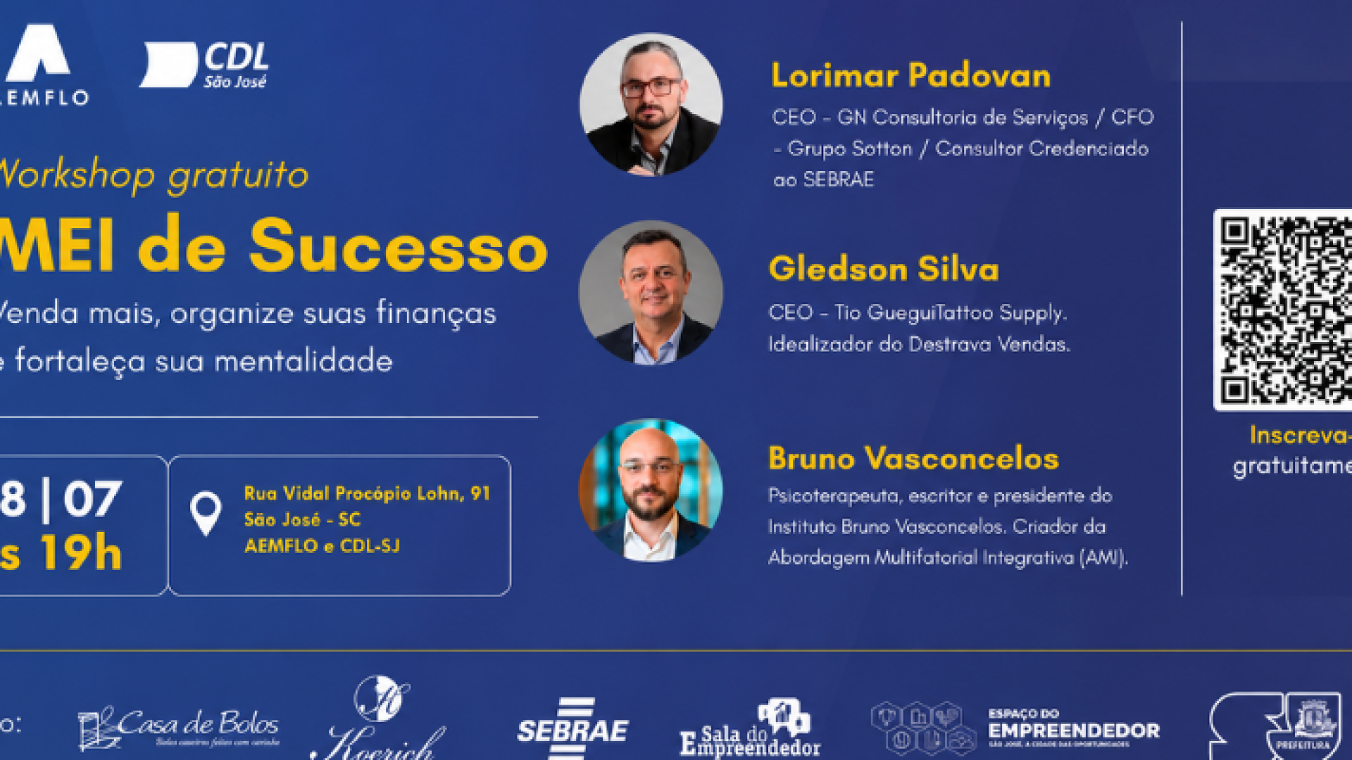 Workshop “MEI de Sucesso” em São José orienta empreendedores sobre vendas, finanças e ment...