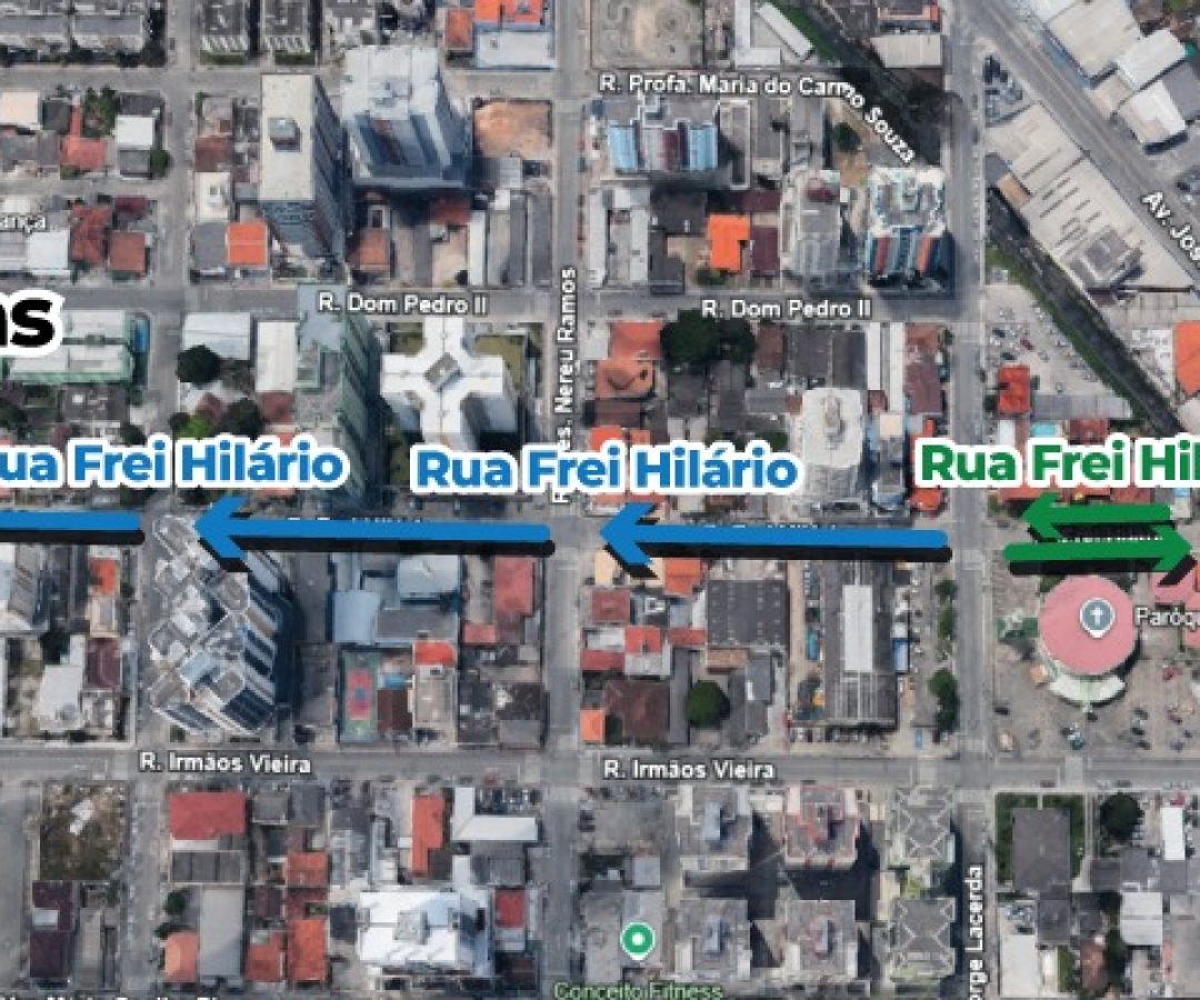 Prefeitura de São José altera sentido de duas ruas para melhorar circulação e segurança no t...