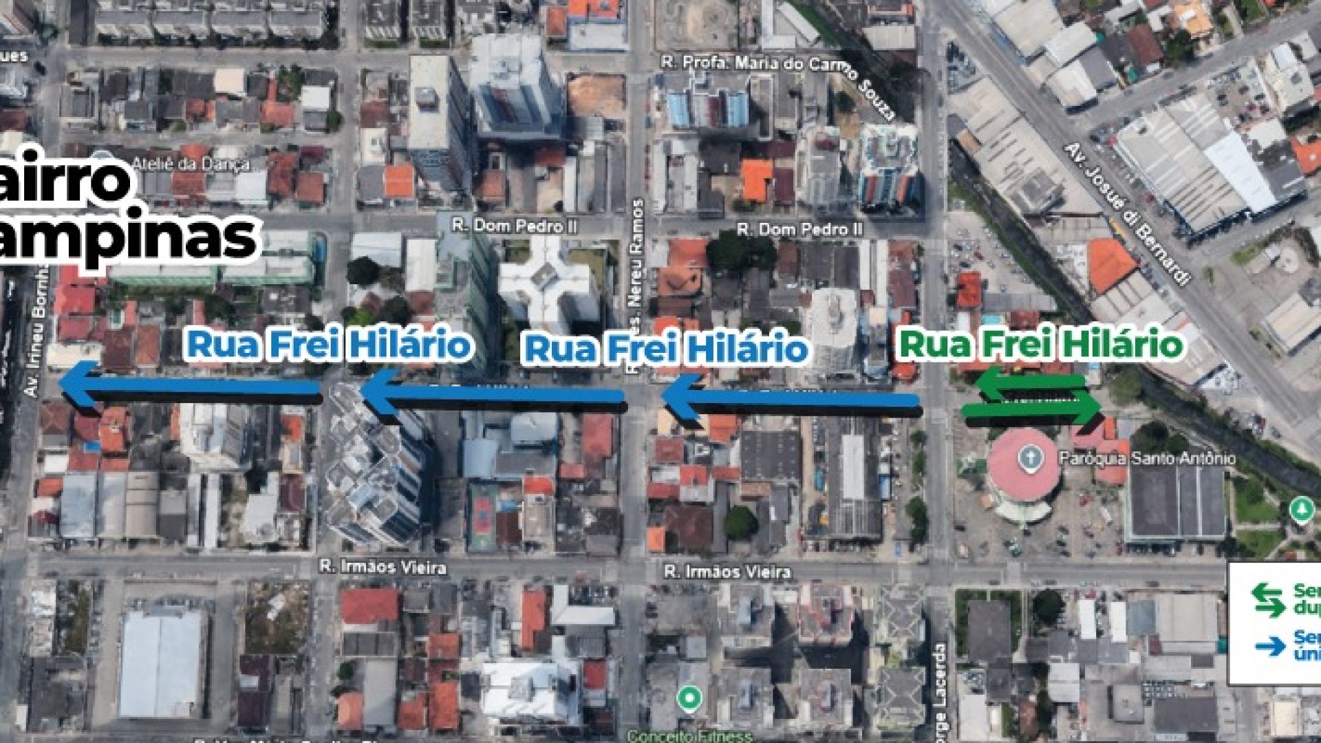 Prefeitura de São José altera sentido de duas ruas para melhorar circulação e segurança no t...