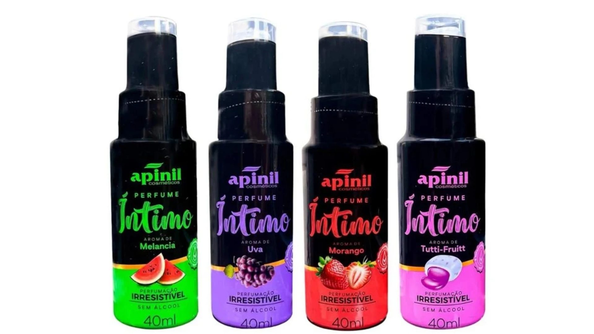 1 de 1 Perfume íntimos da Apinil Indústria e Comércio de Cosméticos probidos pela Anvisa. Met...