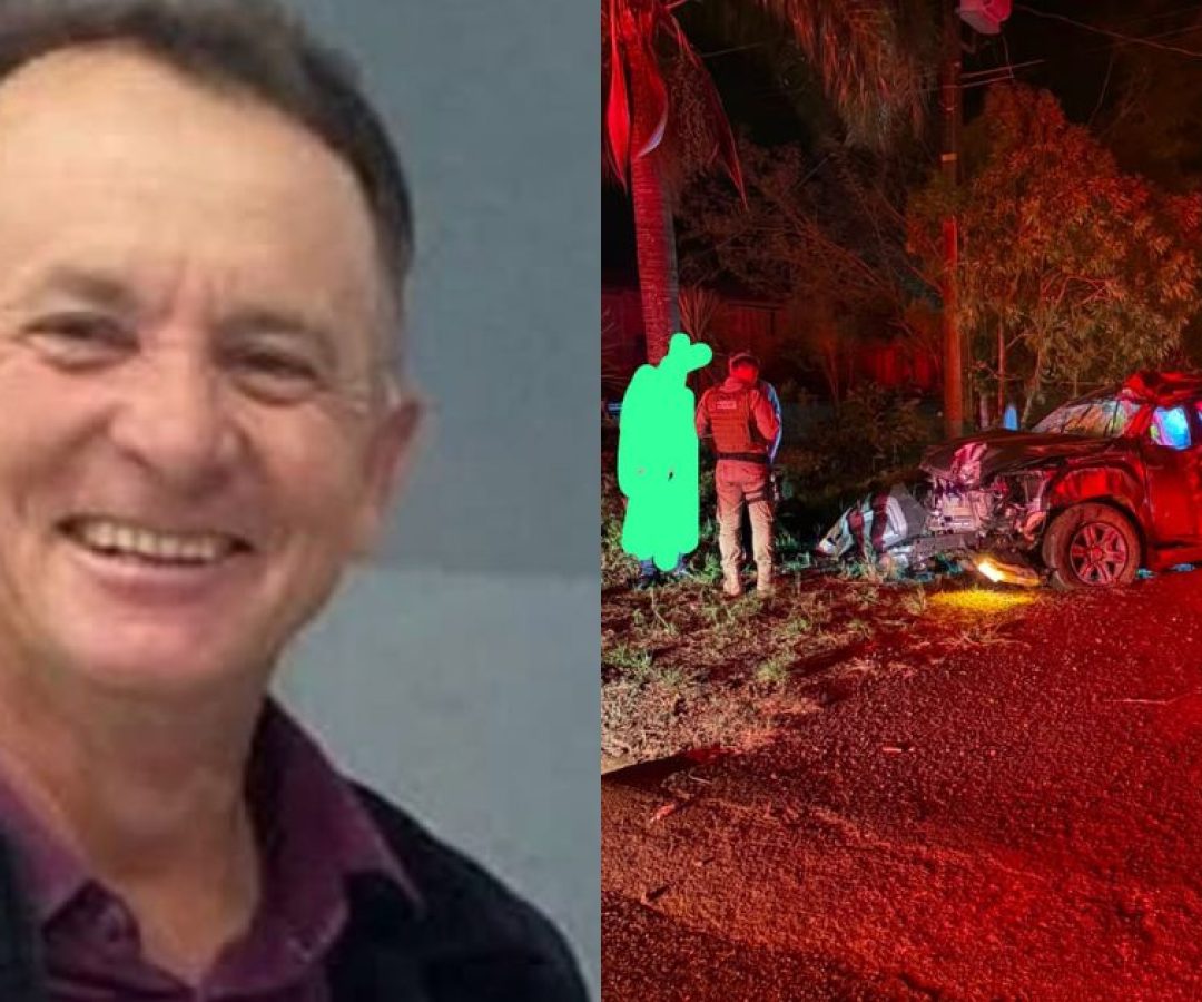 Ex-vereador de cidade de SC morre apÃ³s Hilux sair da pista, capotar e bater contra Ã¡rvoreFo...