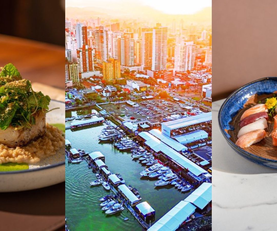 Lar de iates de luxo, ‘MÃ´naco’ de SC vira palco de festival gastronÃ´mico com menus em t...