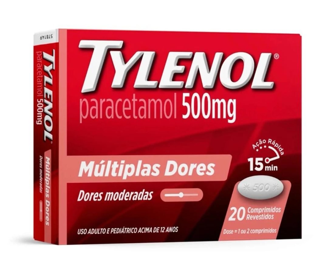 1 de 1 Imagem de uma caixa de Tylenol, paracetamol. Metrópoles - Foto: Divulgação